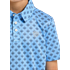 Rock & Roll Boy's Mini Aztec Geo Print Short Sleeve Polo Shirt - Blue