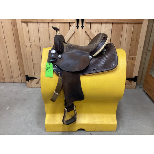 Used 15” Billy Cook Greenville TX Barrel Saddle