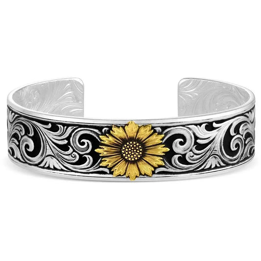Montana Silversmiths Sunflower Toward the Sun Cuff/Bracelet