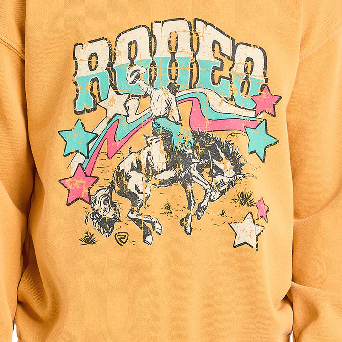 Rock & Roll Girl's Graphic Pullover - Mustard