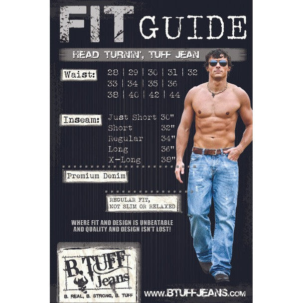 B.Tuff Men's Torque Jeans - Medium Stonewash