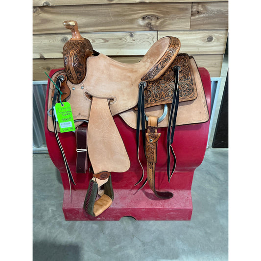 Irvine 15.5" Ranch Cutting Saddle - Natural