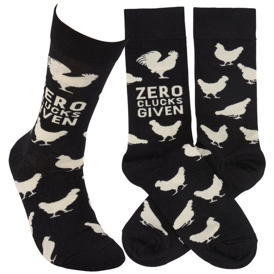 Socks - Zero Clucks - Black/White - Irvine Tack & Western Wear