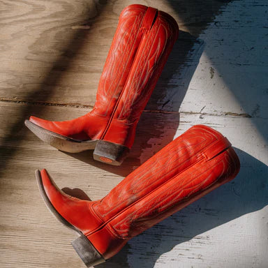 Hyer Women's Marilyn Munroe Collection 17" Wildcat Tall Western Boots - Red
