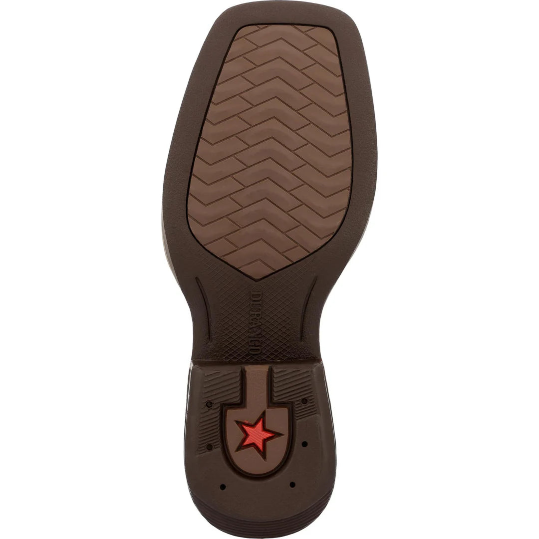Durango Little Kids Shyloh 8" Square Toe Western Boot - Rusty Brown/ Dusty Rose - Irvine Tack & Western Wear