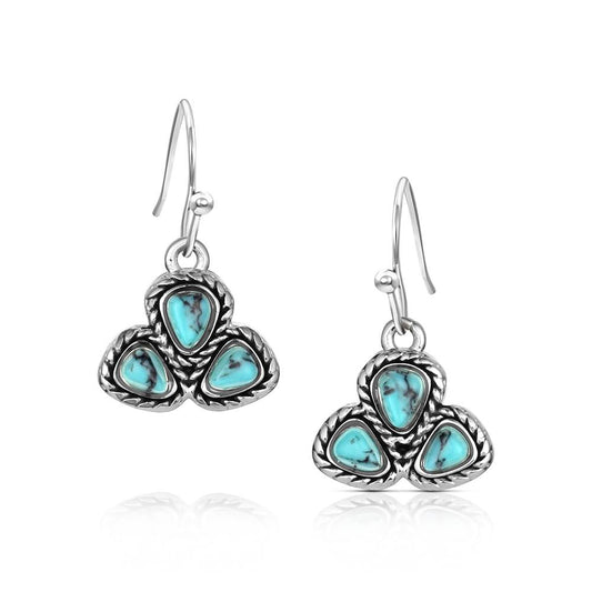 Montana Silversmiths Dakota Skies Earrings - Turquoise
