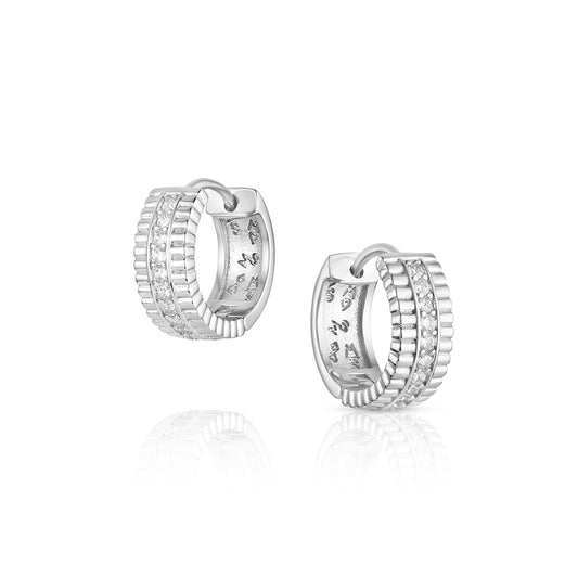 Montana Silversmiths Laredo Sun Crystal Hoop Earrings