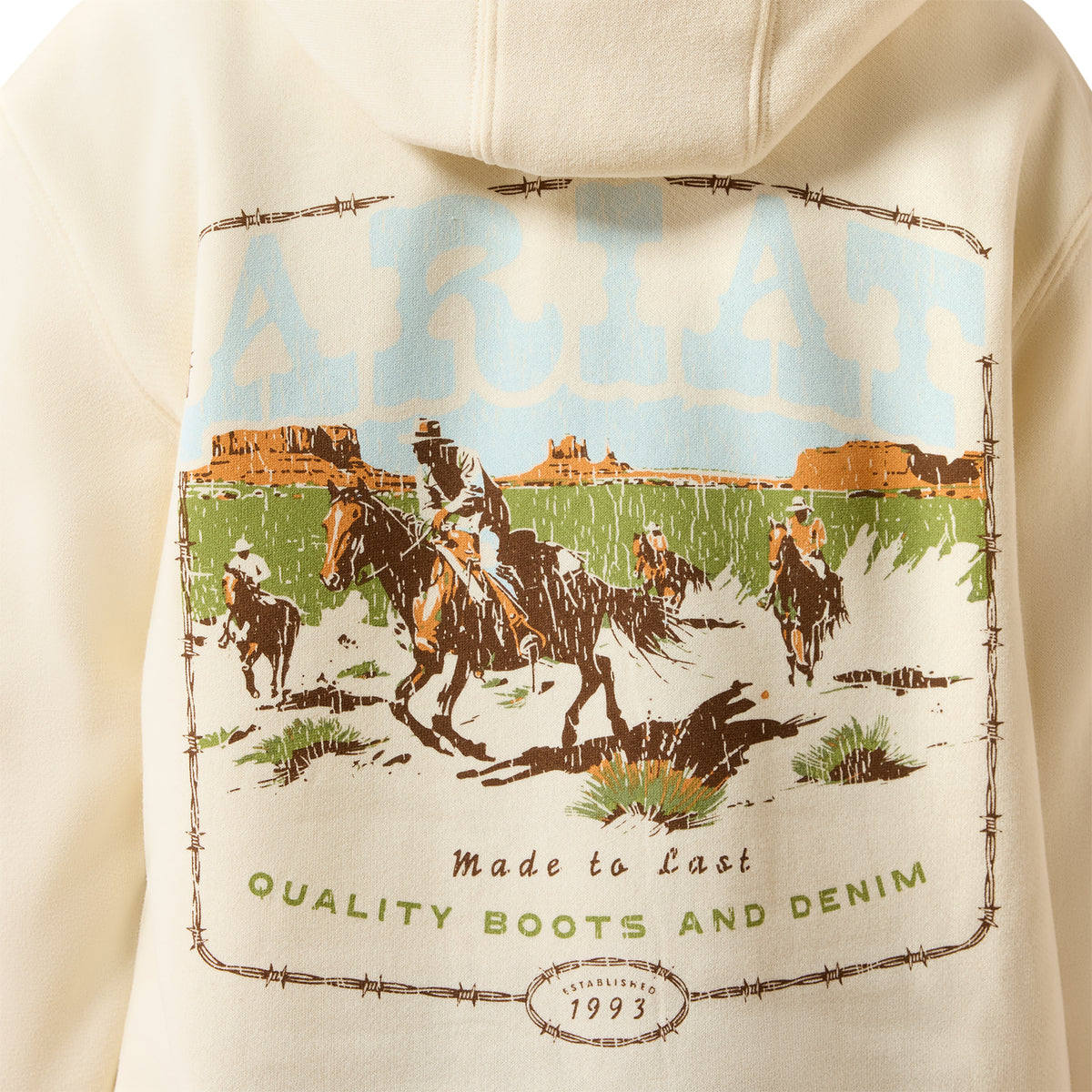 Ariat Youth Pulp Western Hoodie - Turtledove