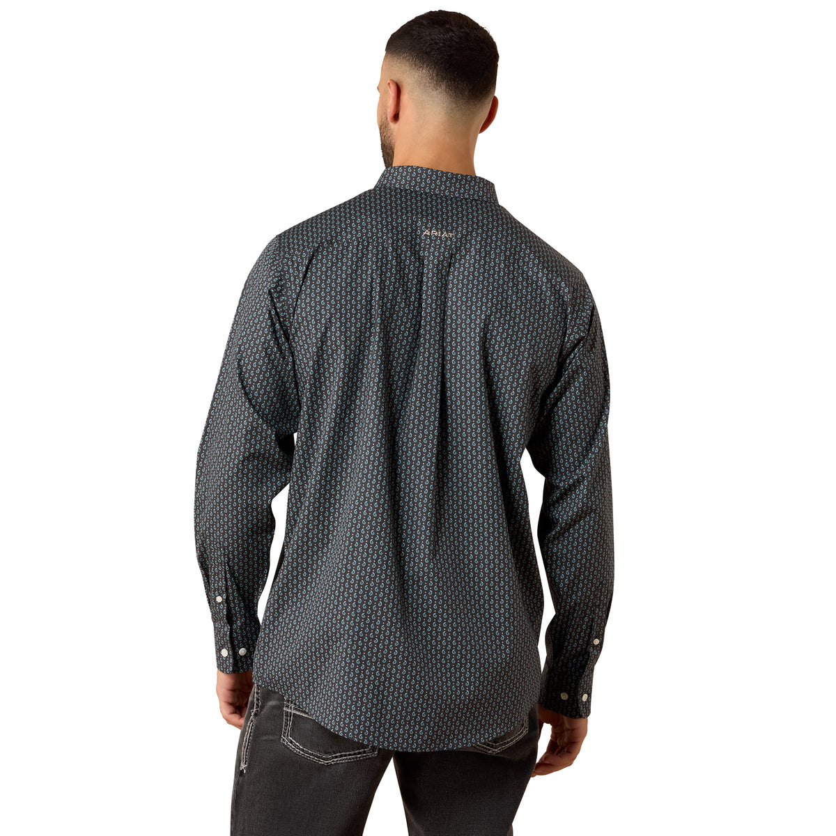 Ariat Men's Wrinkle Free Barnaby Classic Fit Shirt - Phantom Paisley Print