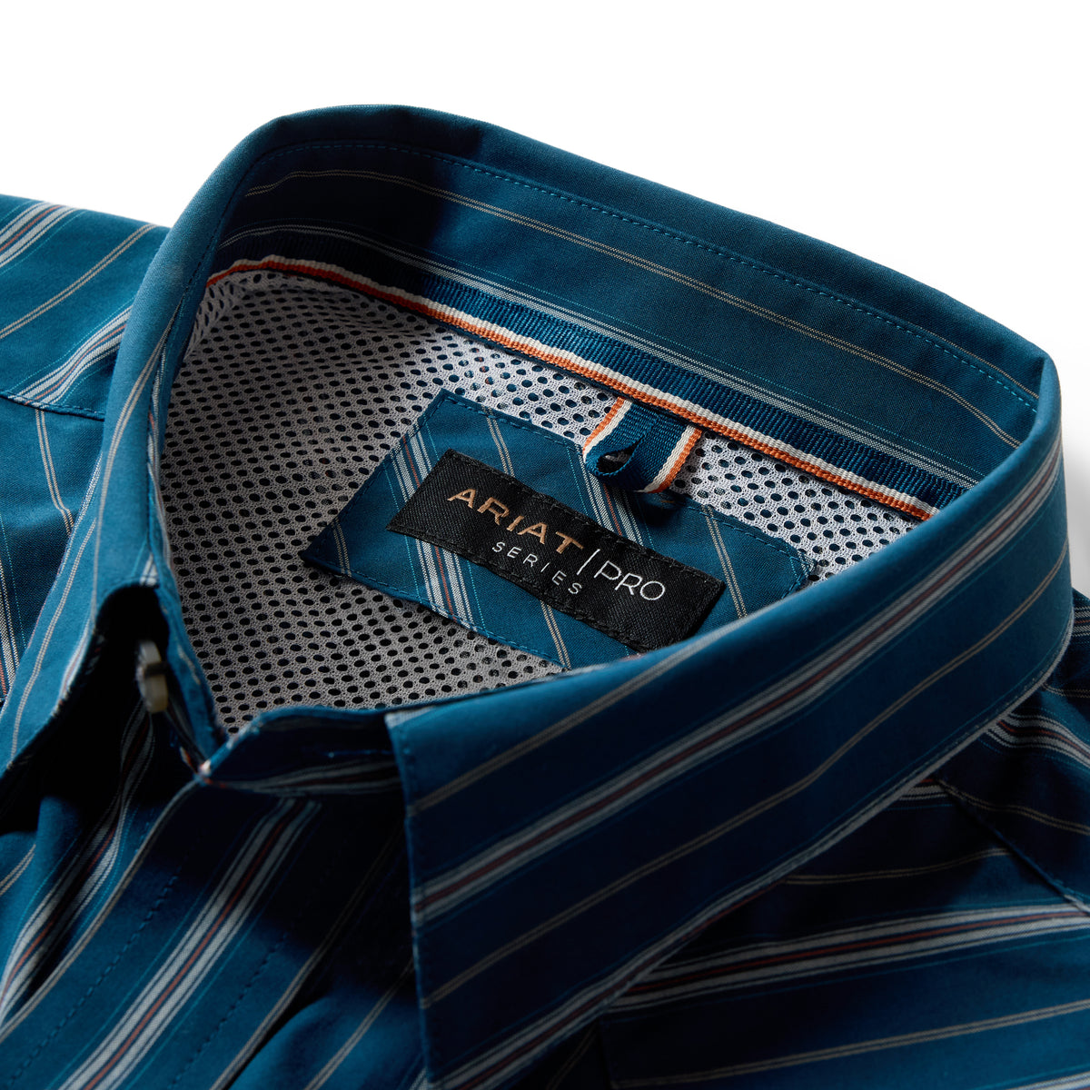 Ariat Men's Pro Series Wolfgang Classic Fit Snap Shirt - Sailor Blue Vertical Stripe