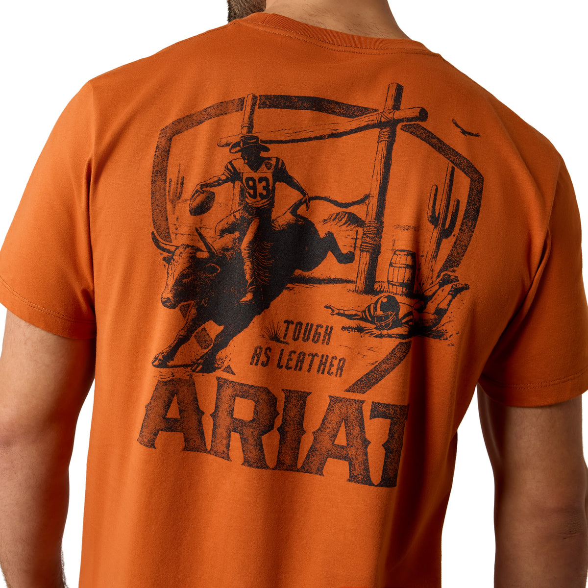 Ariat Men's Tough As Leather T-Shirt - Bombay Brown