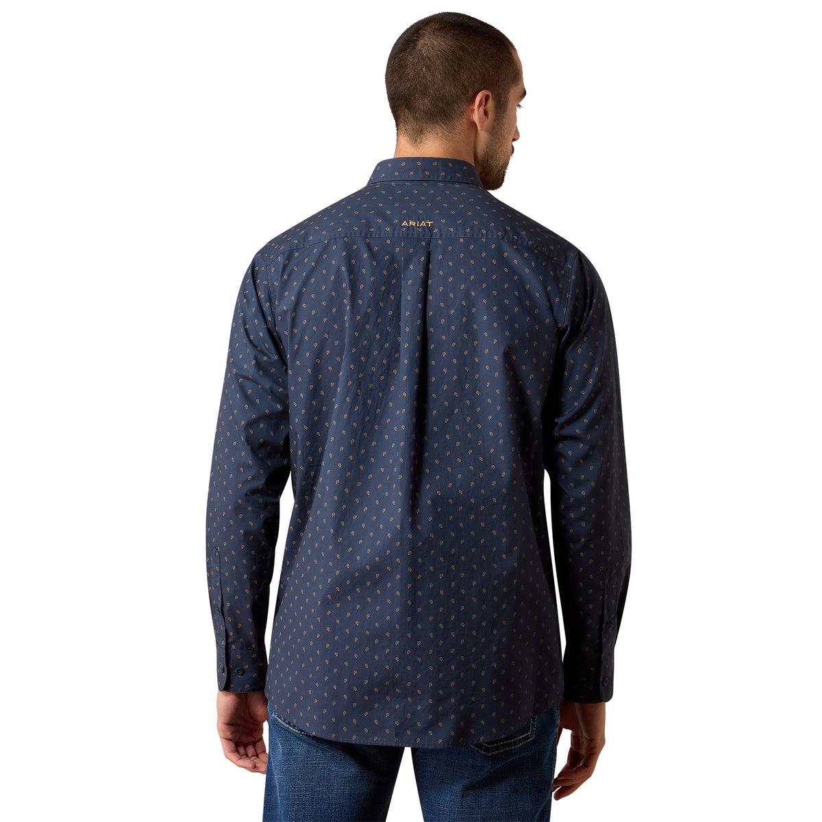 Ariat Men's Canyon Classic Fit Shirt - Blue Night Foulard Print