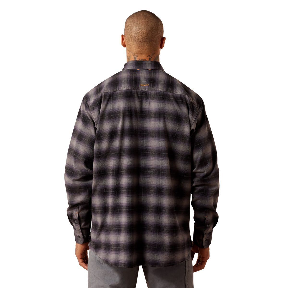 Ariat Men's Rebar Flannel DuraStretch Work Shirt - Black