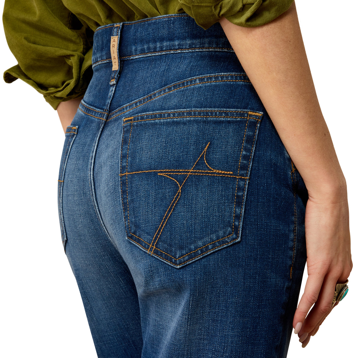 Ariat Women’s Ultra High Rise Relaxed Petra Flipside Straight Leg Jeans – Visalia