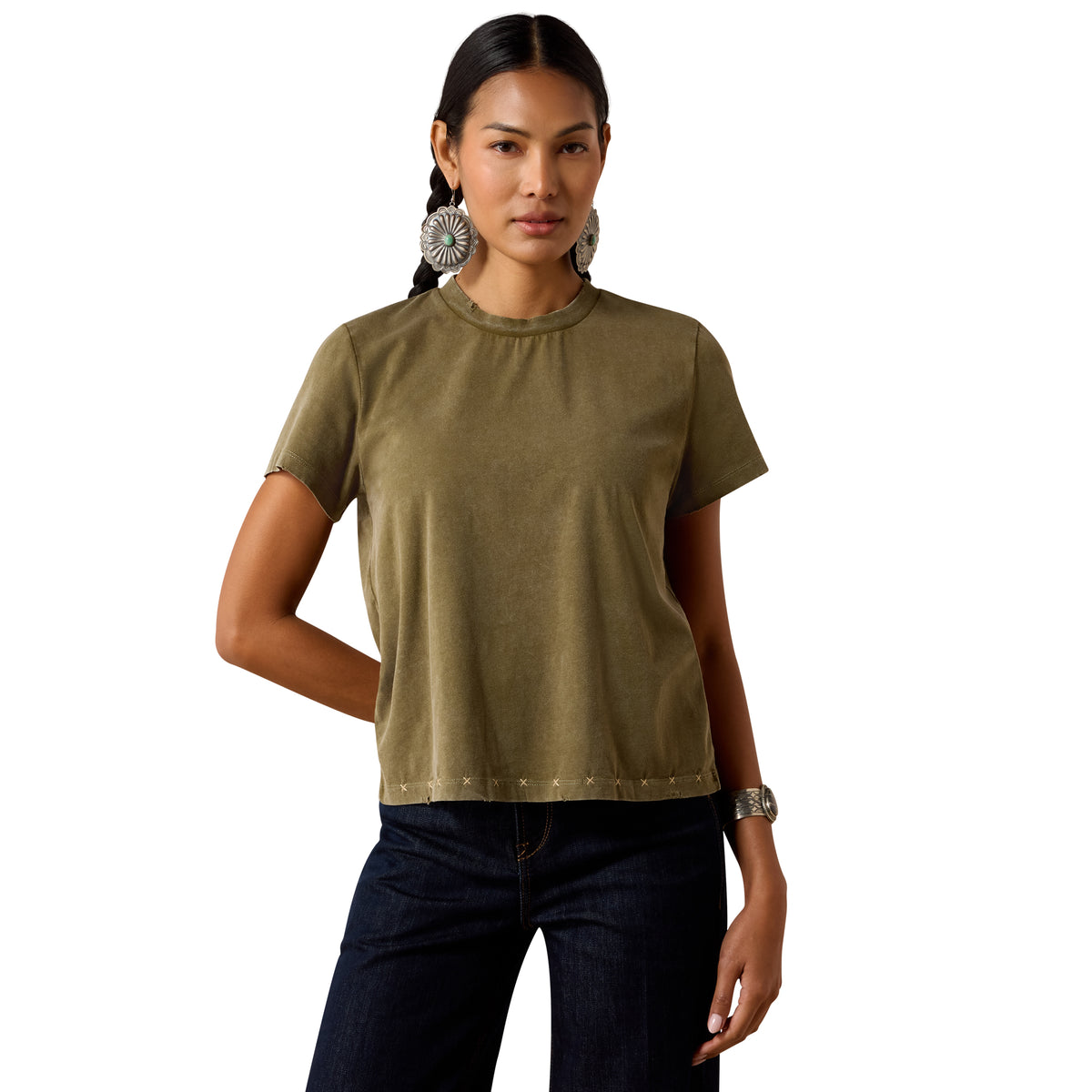 Ariat Women's Roping T-Shirt - Ivy Green