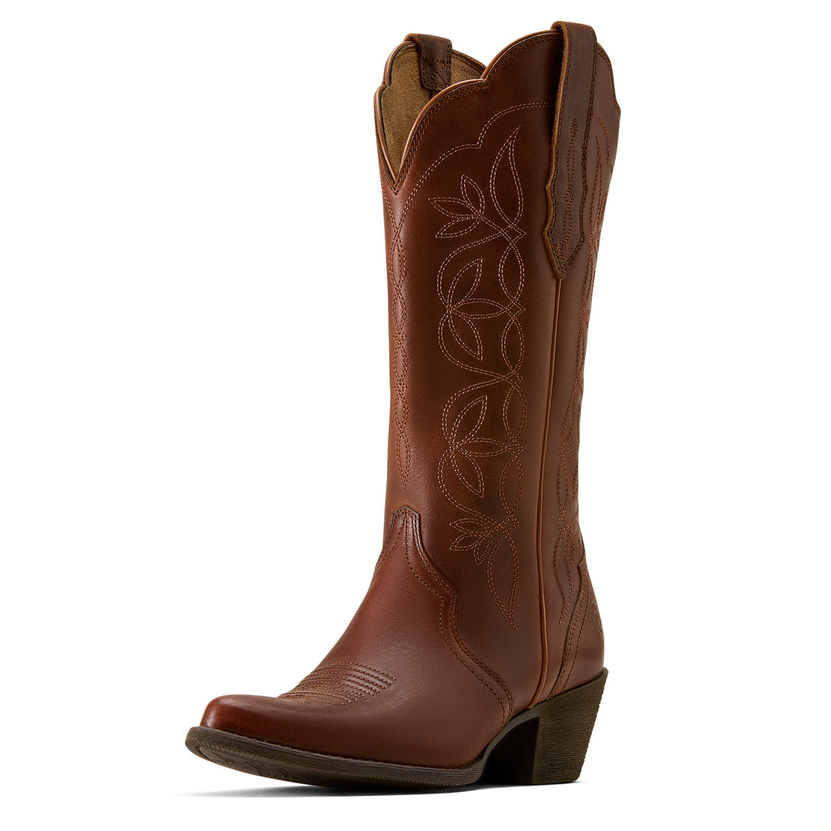 Ariat Women's Heritage Blossom J Toe Western Boot - Vintage Caramel