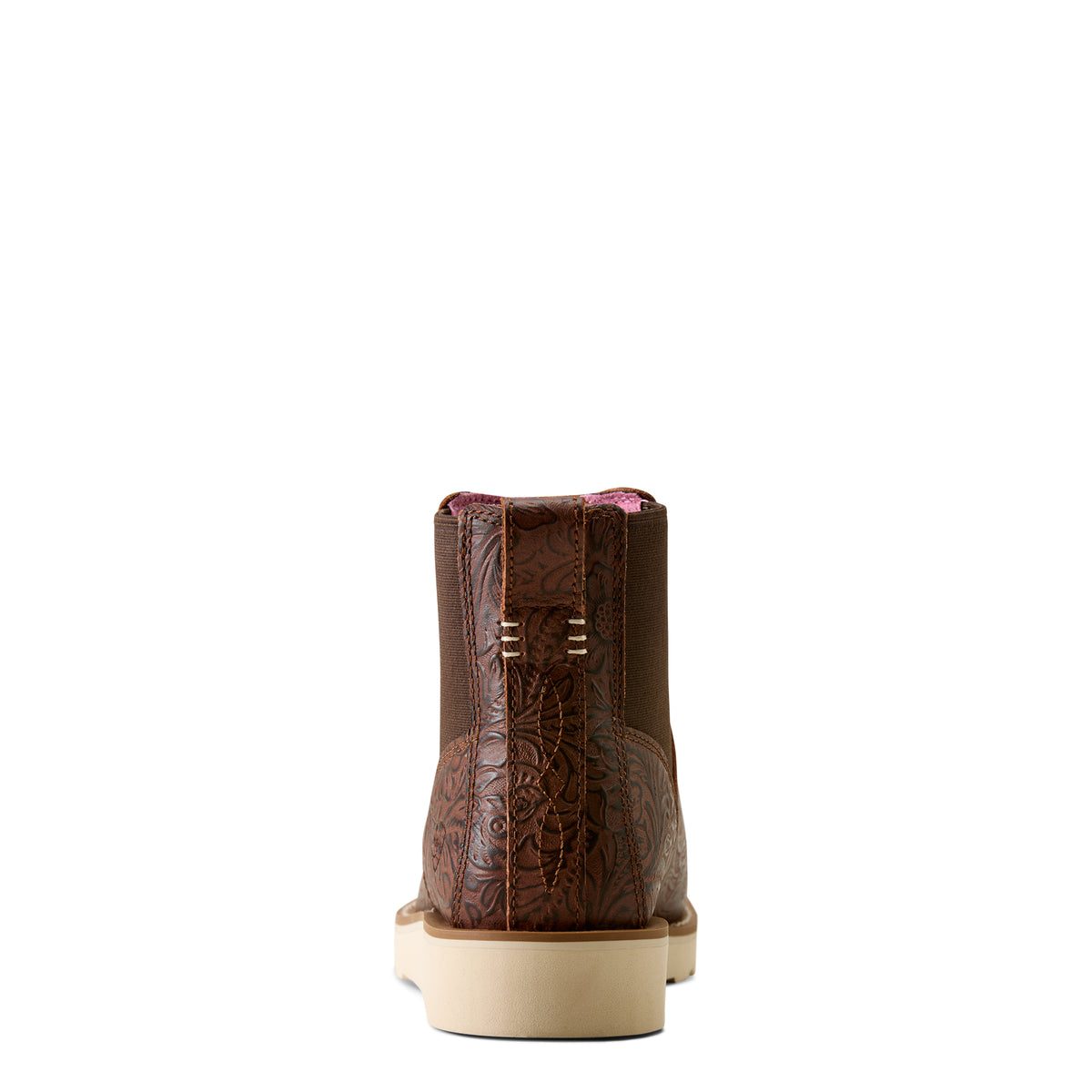 Ariat Women's Southlite Chelsea Narrow Cutter Toe Western Boot - Chocolate Floral Emboss