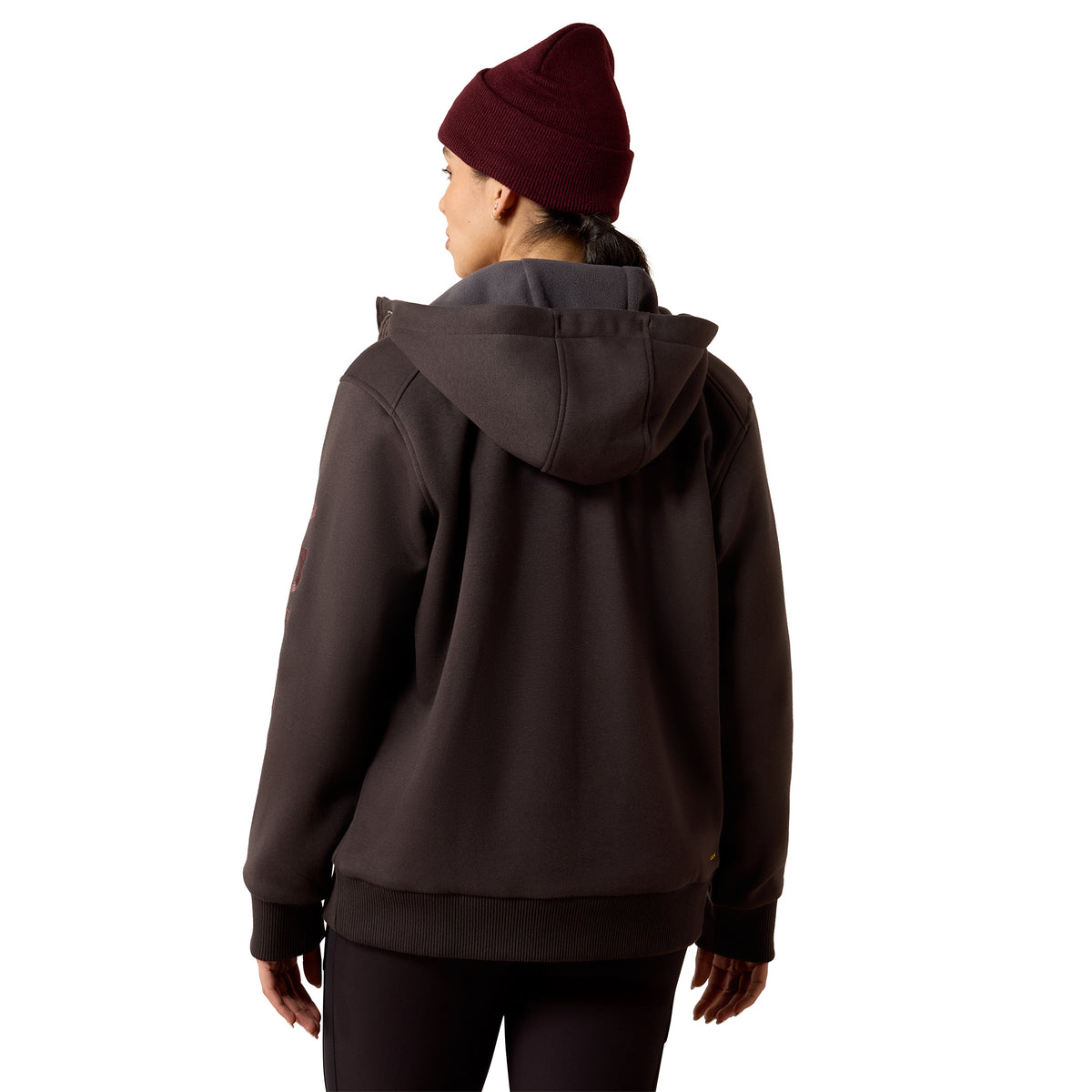 Ariat Women's Rebar All-Weather Full Zip Hoodie - Espresso