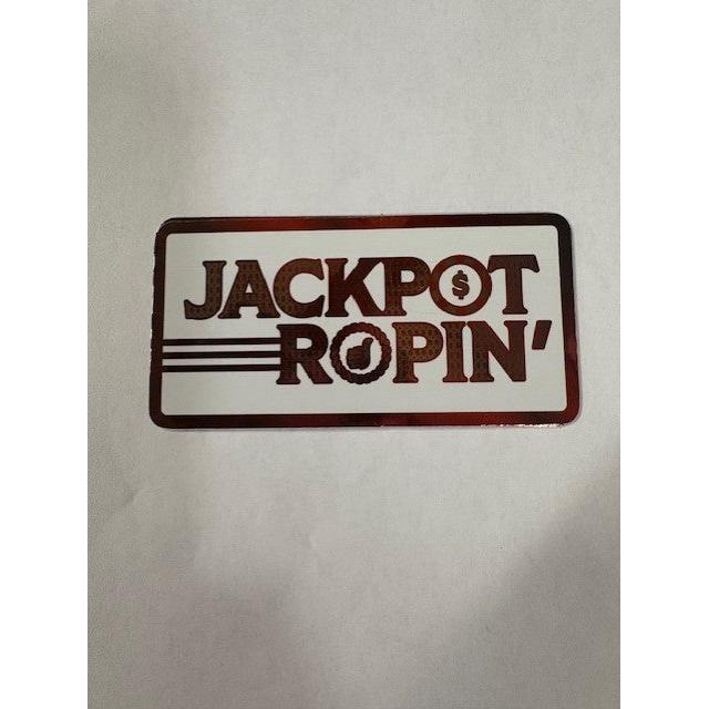 Dally Up Caps Rectangle Jackpot Ropin Sticker