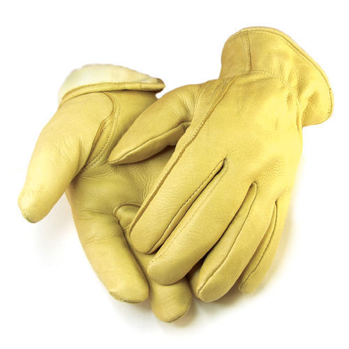 North Star Fur Men's c100 Deerskin Driver Gloves - Tan
