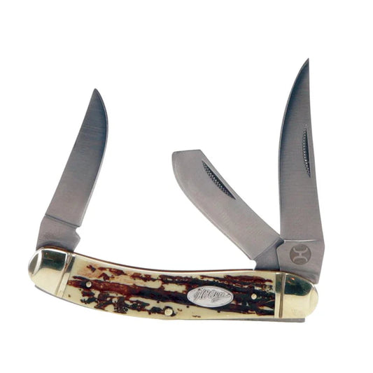 Hooey Stag Sow Belly Buckey Knife