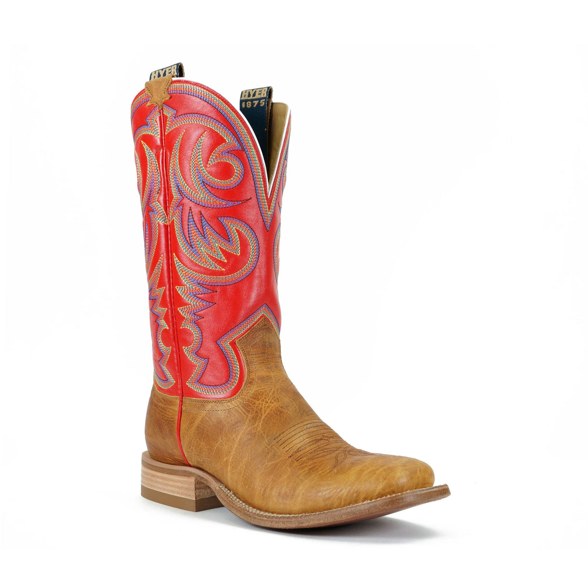 Hyer Men's Sawyer Western Boots - Tan Oiled Shrunken Shoulder - Irvine Tack & Western Wear