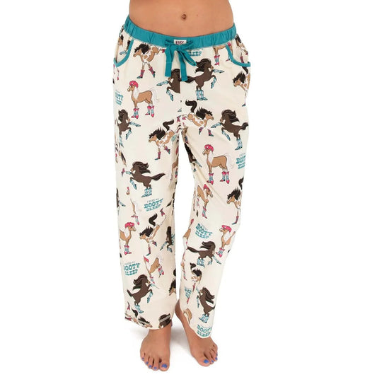 Lazy One Women's Don't Do Mornings Sleep Pajama Pant- Blush Pink