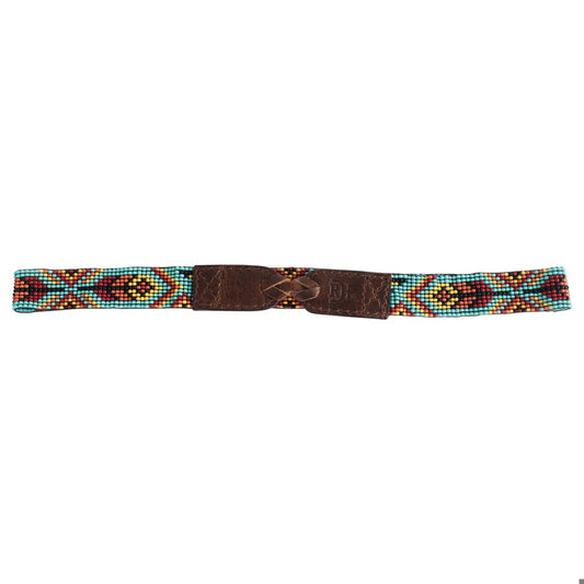 Red Dirt Hat Co. Elastic Beaded Cactus Hat Band - Brown/Cactus