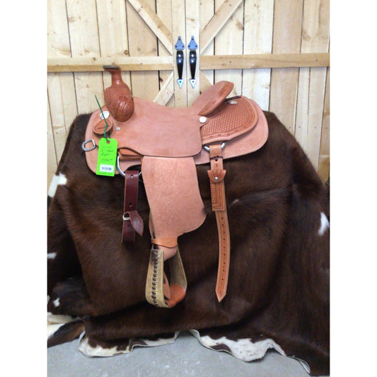 Irvine 15" Team Roping Saddle -  Hard Seat