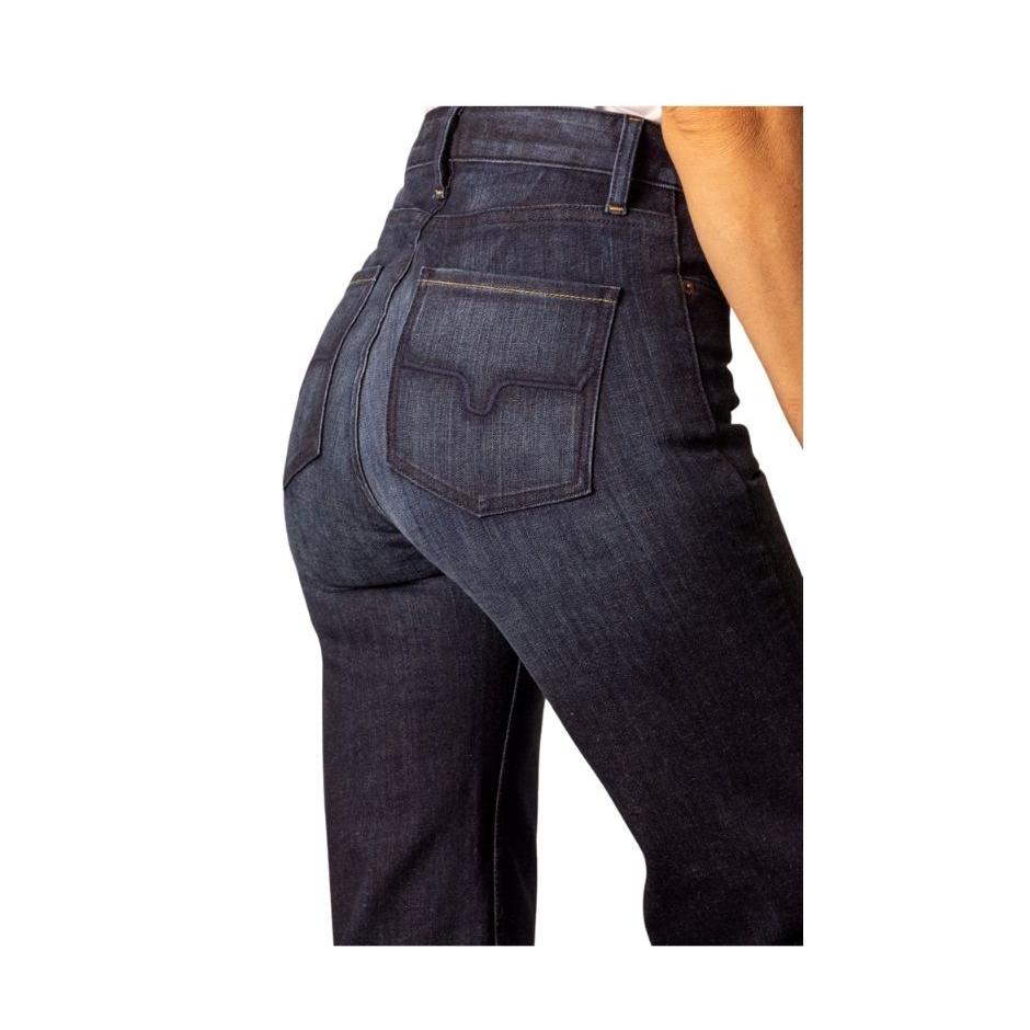 Kimes Women's Olivia High Rise Wide Leg Jeans - DARK WASH - Irvine Tack & Western Wear