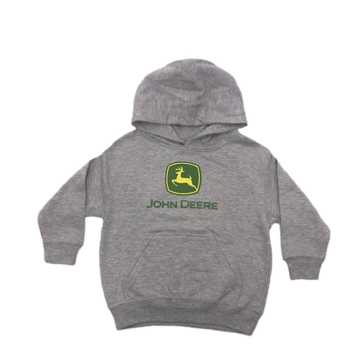 John Deere Youth JD Large Logo Hoodie - Oxford Heather - Irvine Tack & Western Wear