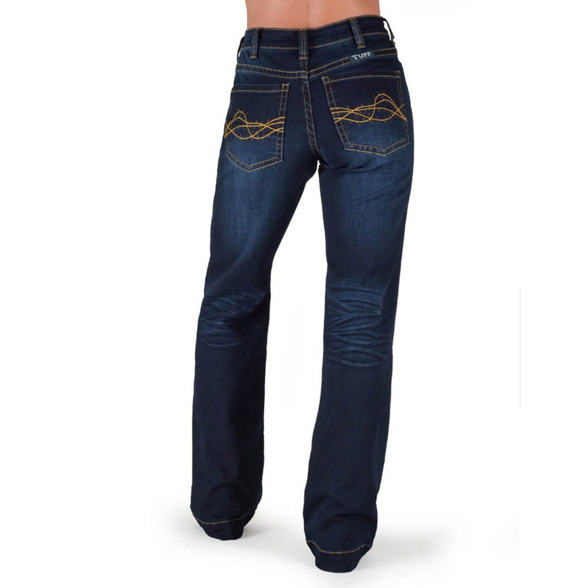 Cowgirl Tuff Women's Platinum Bootcut Jean - Dark Wash