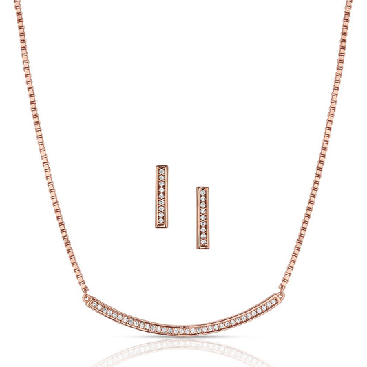 Montana Silversmiths Set the Bar Crystal Jewelry Set