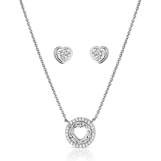 Montana Silversmiths Shot Through the Heart Jewelry Set