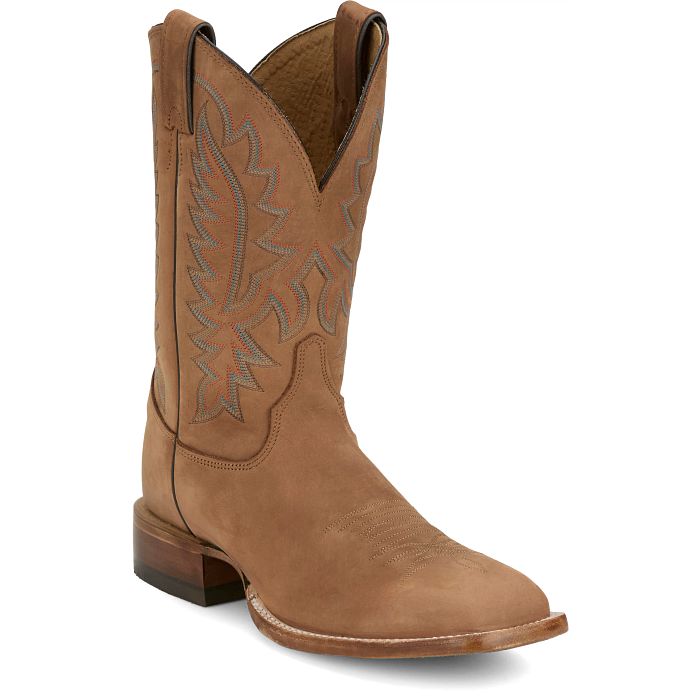 Justin Men's Rancho 11" Western Cowboy Boots- Butterscotch