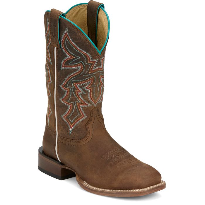 Justin Women's 11" MIss Ellie Western Boot- Taupe