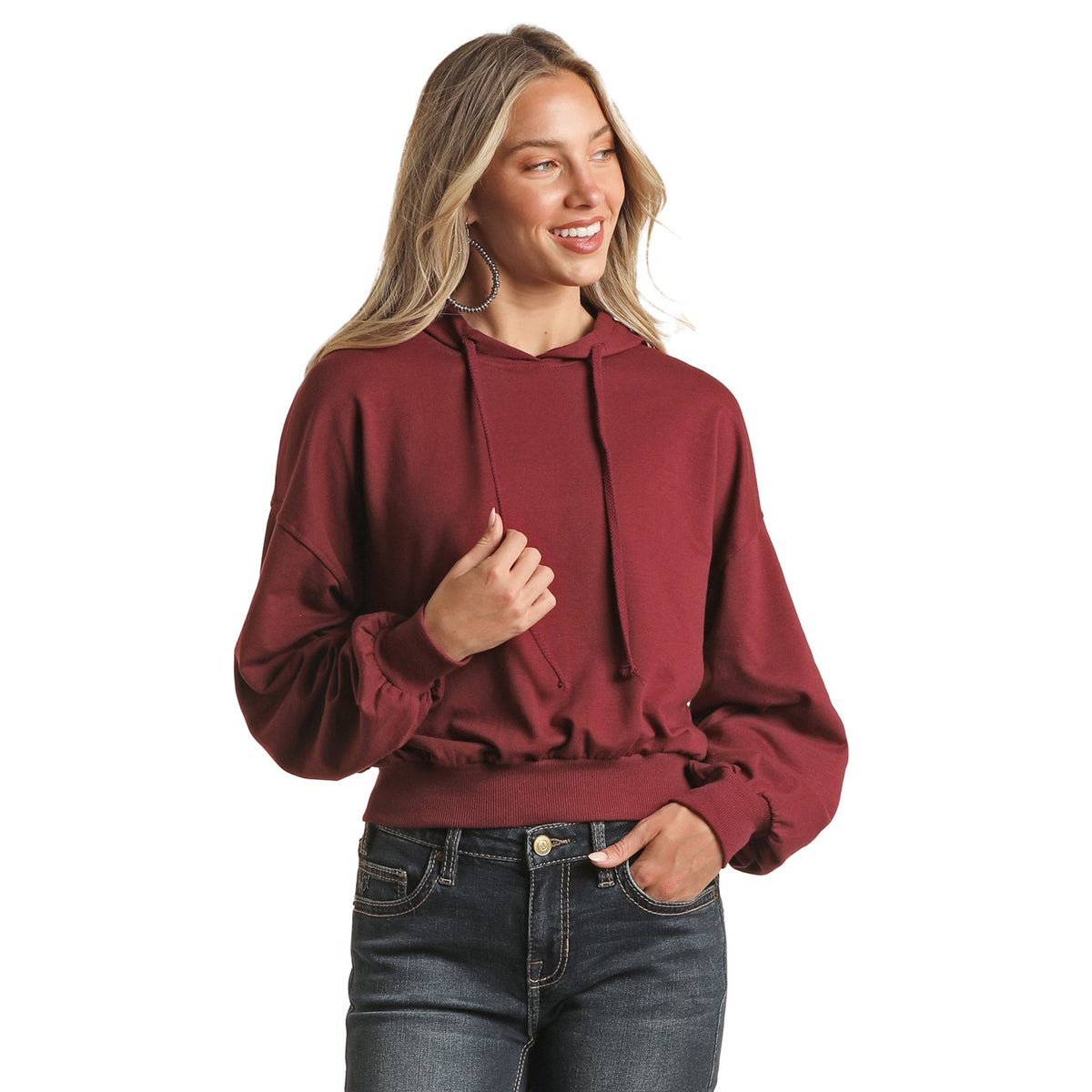 Red Label Women's Balloon Sleeve Hoodie
