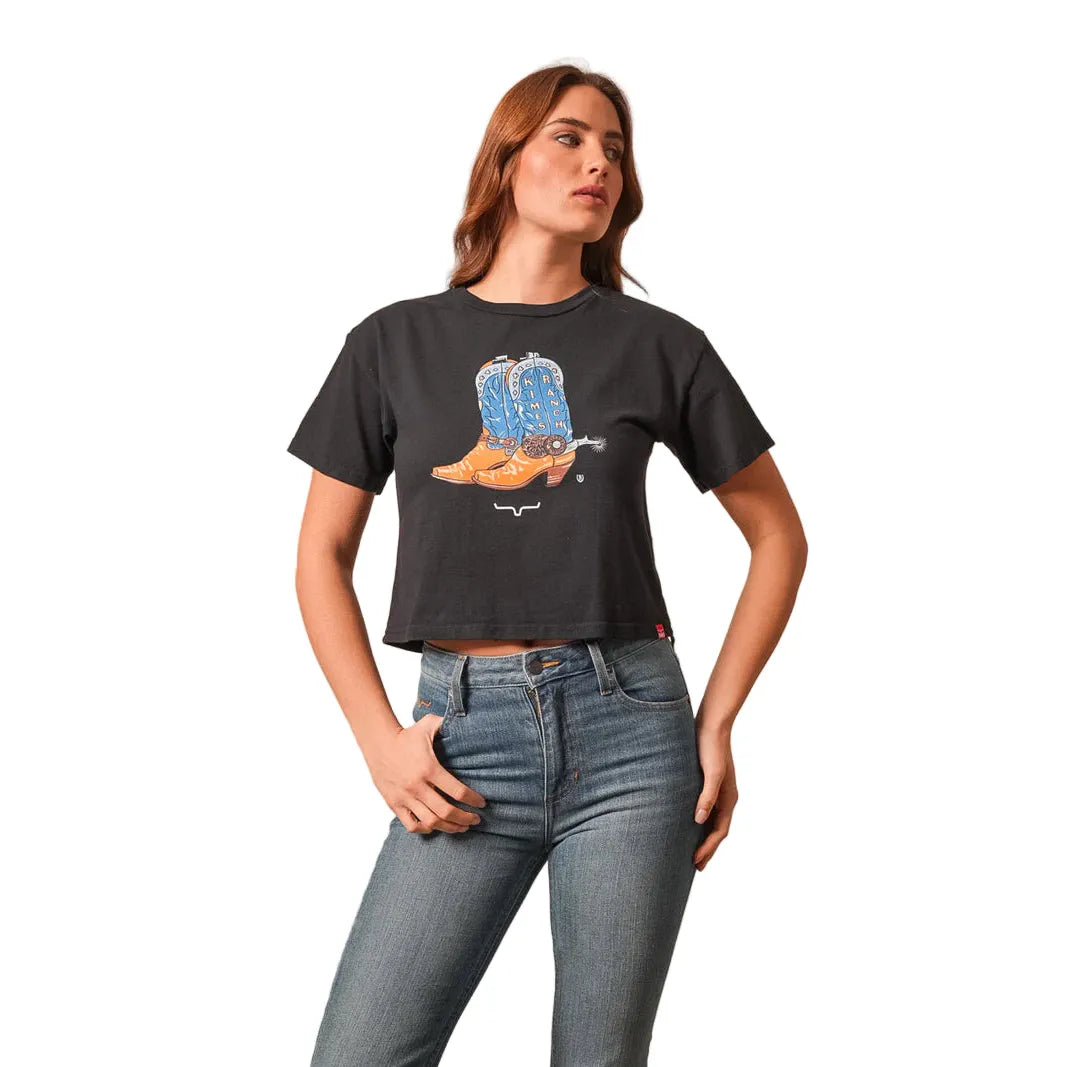 Kimes Women's Lucky B Boots for Walkin Tee Shirt - Multiple Colours - Irvine Tack & Western Wear