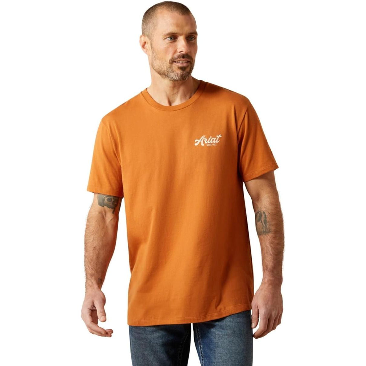 Ariat Men's Short Sleeve Coyote Country Tee Shirt - Adobe - Irvine Tack & Western Wear