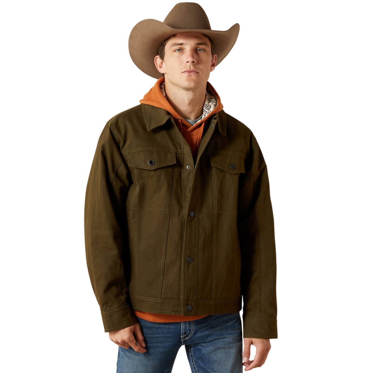 Ariat Men's Canvas Rancher Jacket - Desert Sand - Irvine Tack & Western Wear