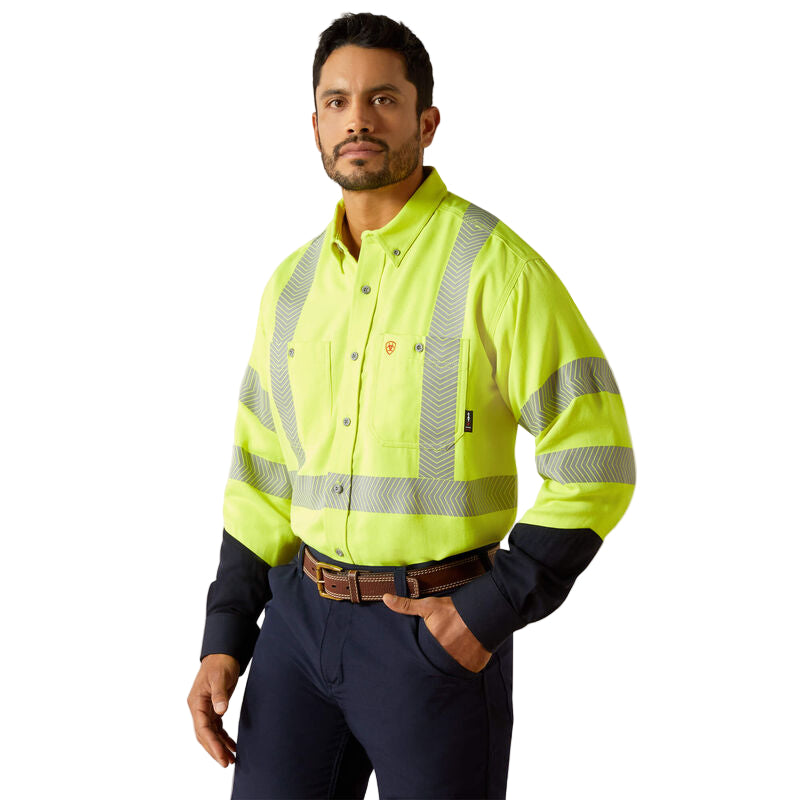 Ariat Men's Hi-Vis Air Inherent Classic Fit Work Shirt - Hi Vis Yellow
