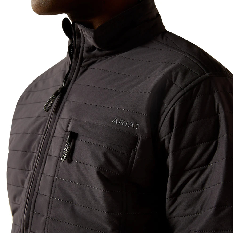 Ariat Men's Wylie Full Zip Jacket - Obsidian