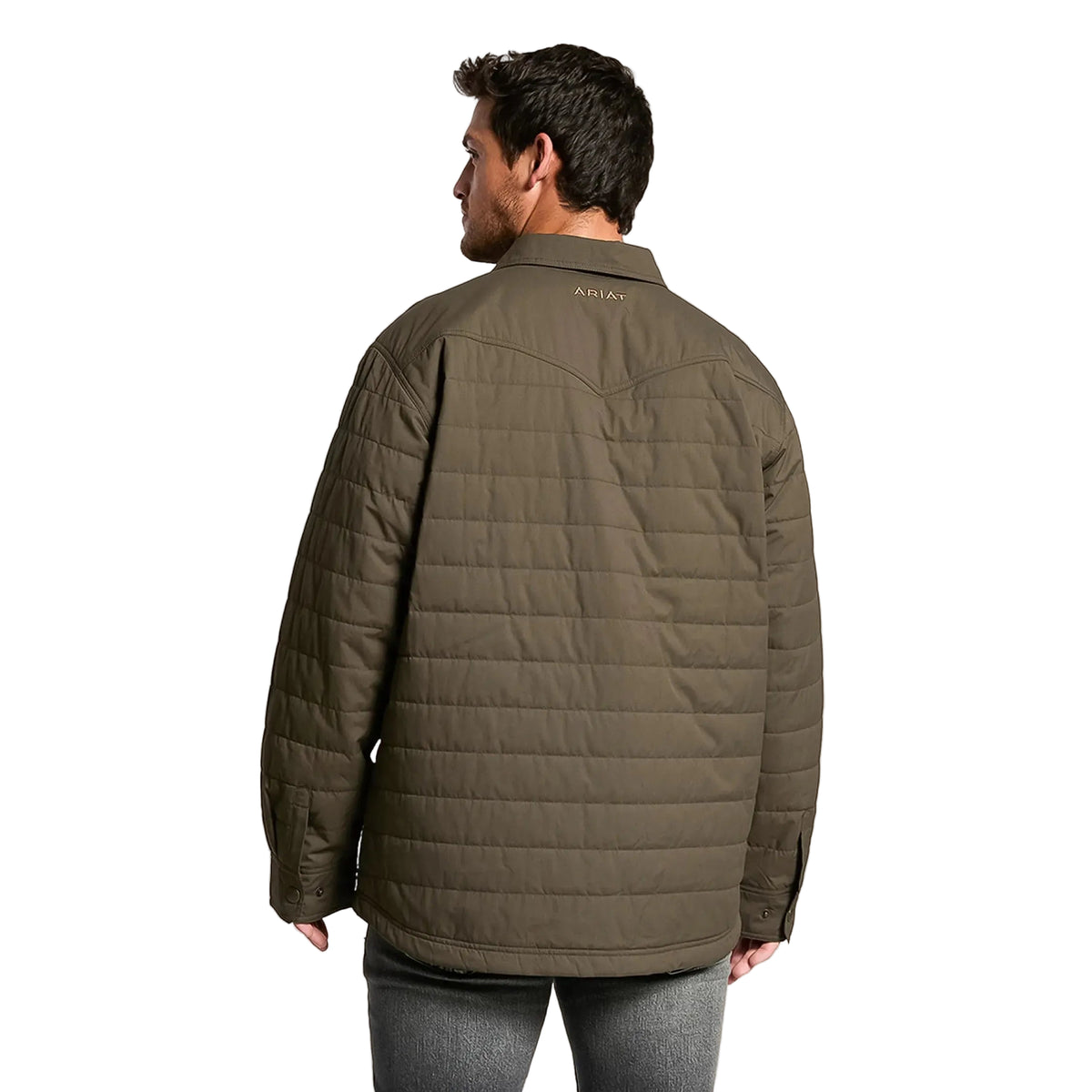 Ariat Men's Quilted Shirt Jacket - Dark Green