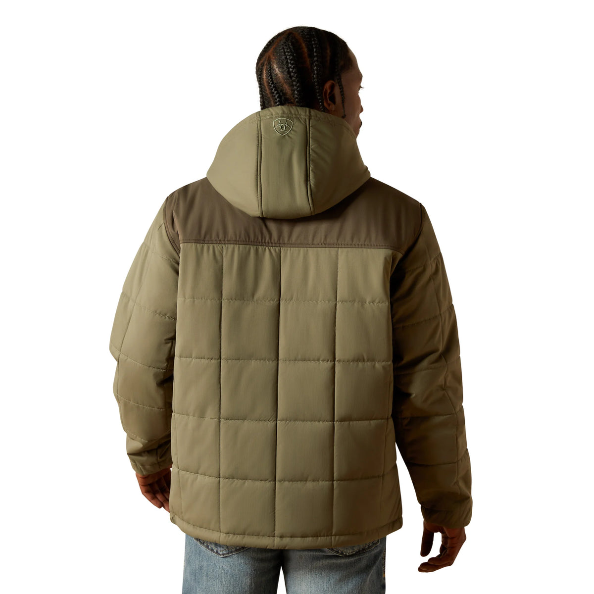 Ariat Men's Crius Hooded Insulated Jacket - Green/Dark Green