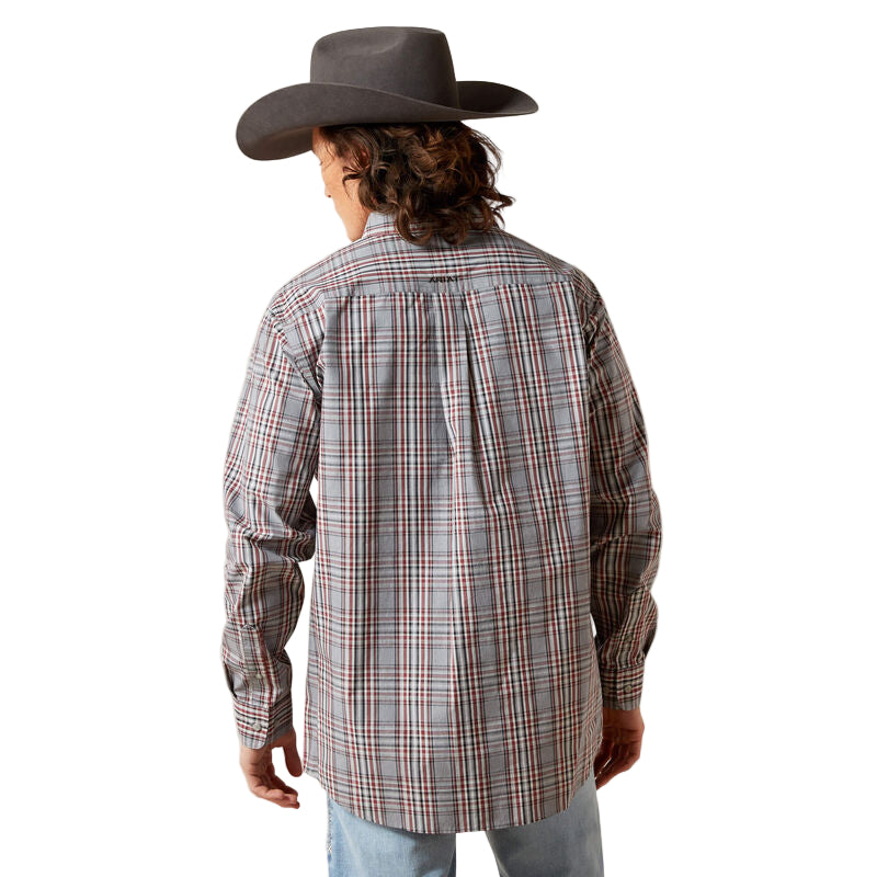 Ariat Men's Pro Series Trenton Fitted Long Sleeve Shirt - Grey
