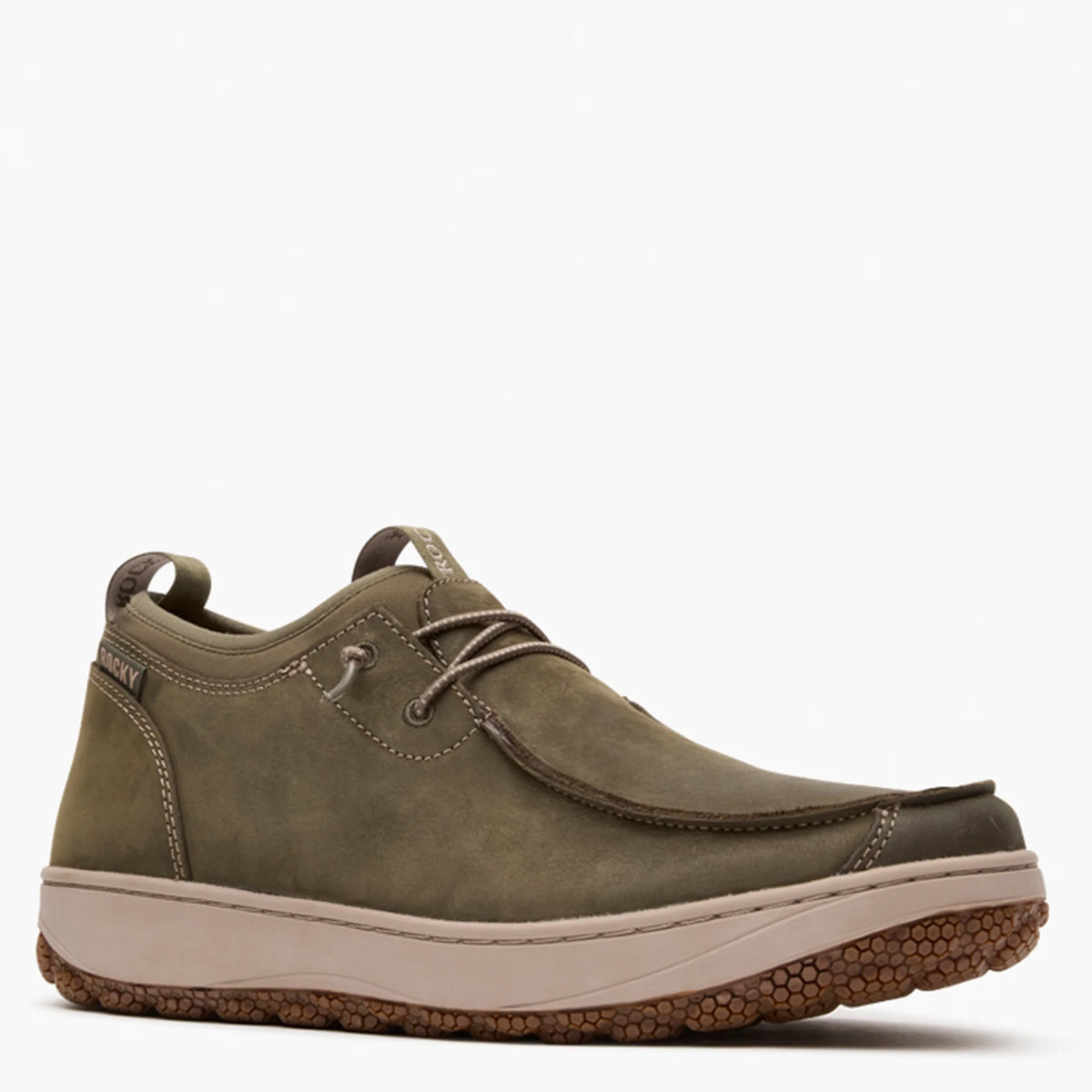 Rocky Men's Dry-Strike SRX Moc Toe Outdoor Shoe - Dark Olive - Irvine Tack & Western Wear