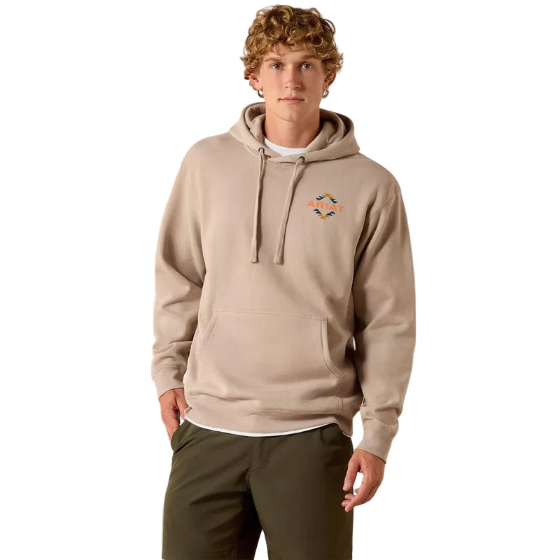 Ariat Men's Tapiz Zapoteco Long Sleeve Hoodie - Beige