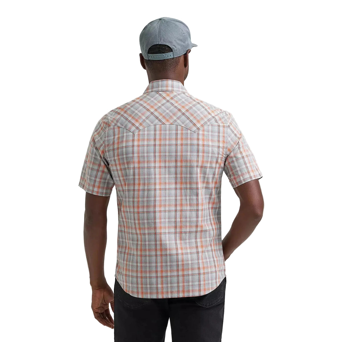 Wrangler Men's Retro® Short Sleeve Sawtooth Pocket Western Snap Shirt - Gray Lights