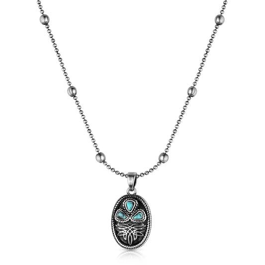 Montana Silversmiths Boot Stitch Necklace - Turquoise