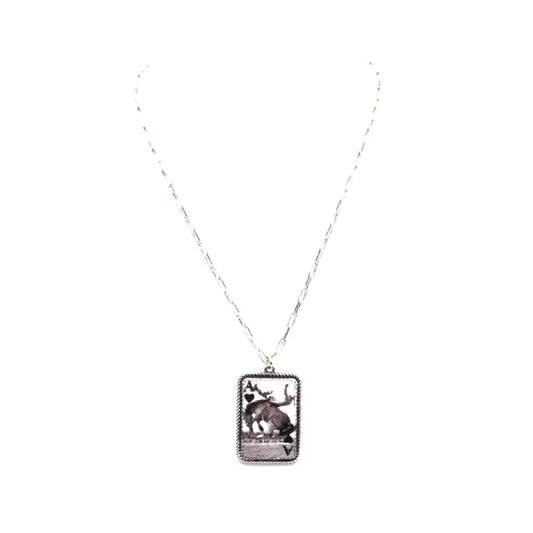 Snowing West Ace Pendant Necklace